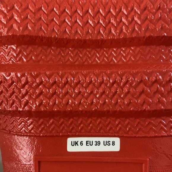 NWB hunter original short gloss orange rain boots - Picture 7 of 8